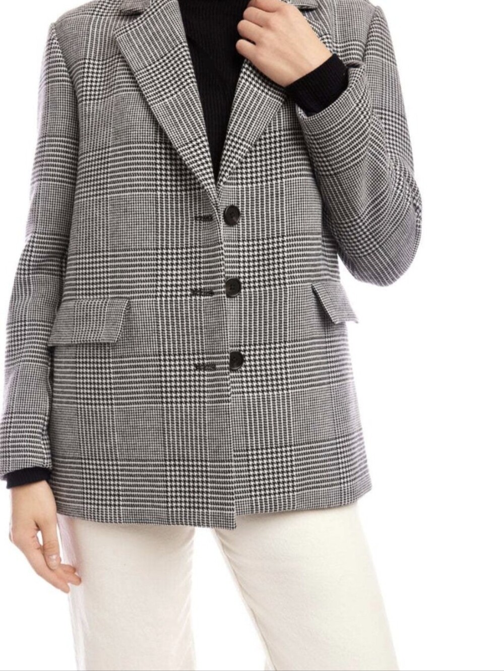 Karen Kane Black & White Uptown Girl Blazer